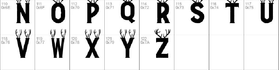 reindeer-christmas-font