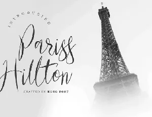 Pariss Hillton Calligraphy font