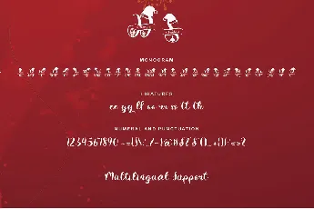 Diary Santa Monogram font