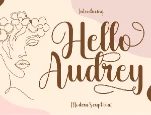 Hello Audrey font