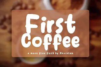 First Coffee font