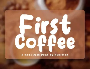 First Coffee font