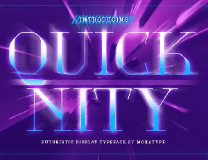 QUICKNITY font