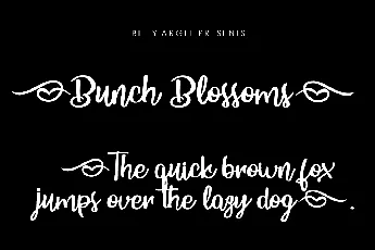 Bunch Blossoms Personal Use font