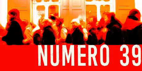 Numero 39 font