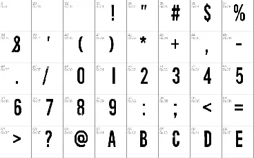 Numero 39 font