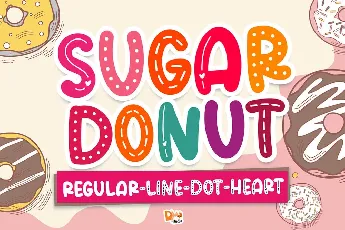 Sugar Donut Line font