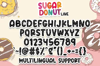 Sugar Donut Line font