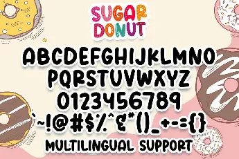 Sugar Donut Line font