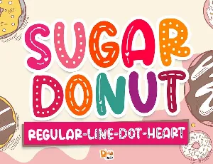 Sugar Donut Line font