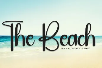 The Beach Script font