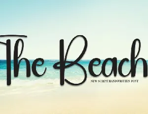 The Beach Script font