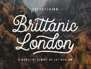 Brittanic London font