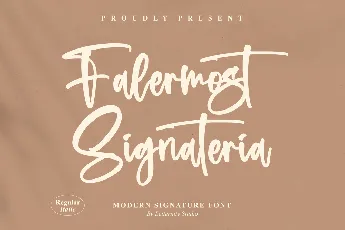 Falermost Signateria font