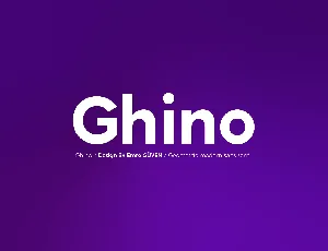 Ghino font