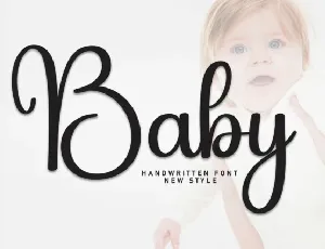 Baby Script font