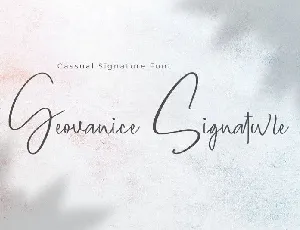 Geovanice Signature font