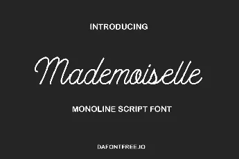 Mademoiselle font