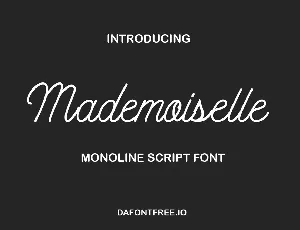 Mademoiselle font