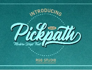 Pickpath font