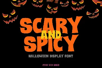 SCARY And SPICY font