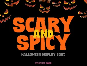 SCARY And SPICY font