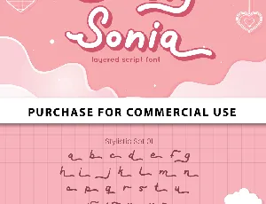 Lovely Sonia font