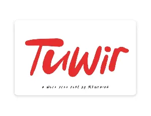 Tuwir font