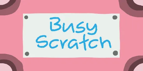 Busy Scratch DEMO font