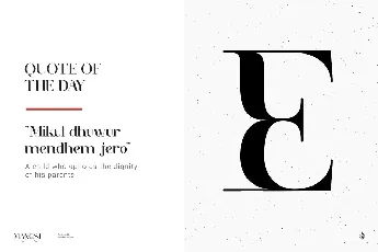 Mangsi Serif font