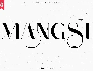 Mangsi Serif font