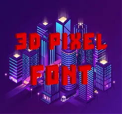 RedPixel 3D font