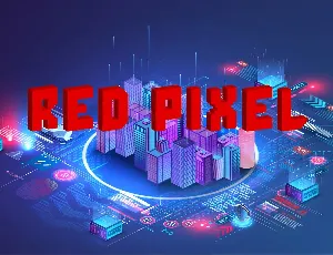 RedPixel 3D font