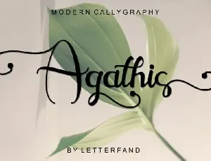 Agathis Calligraphy font