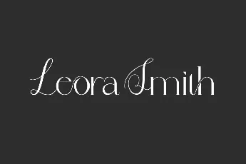 Leora Smith Demo font