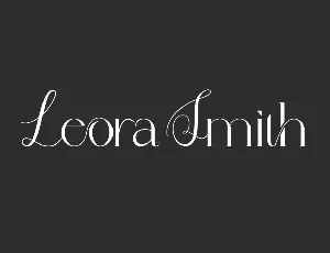 Leora Smith Demo font