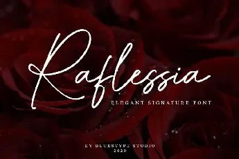 Raflessia Elegant Signature font