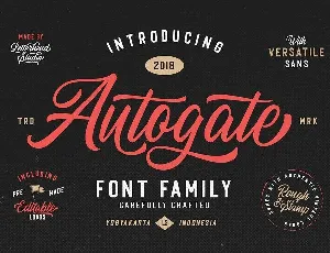 Autogate Duo font