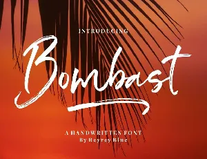 Bombast font