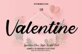 Valentine Script font