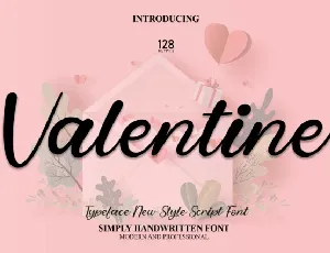 Valentine Script font