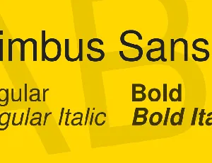 Nimbus Sans L font