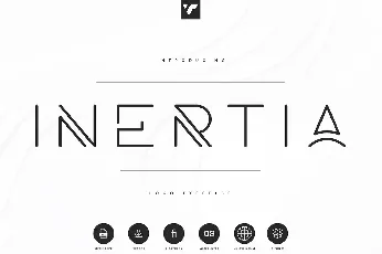 Inertia Logo Typeface font