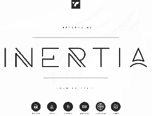 Inertia Logo Typeface font