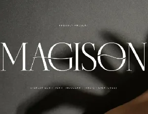 Magison font