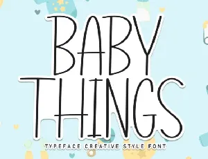Baby Things Display font