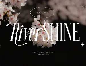 River Shine font