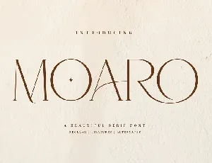 Moaro font