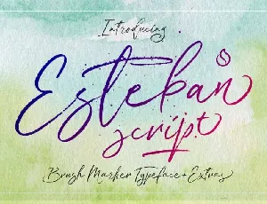 Esteban Script font