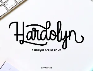 Hardolyn Script font